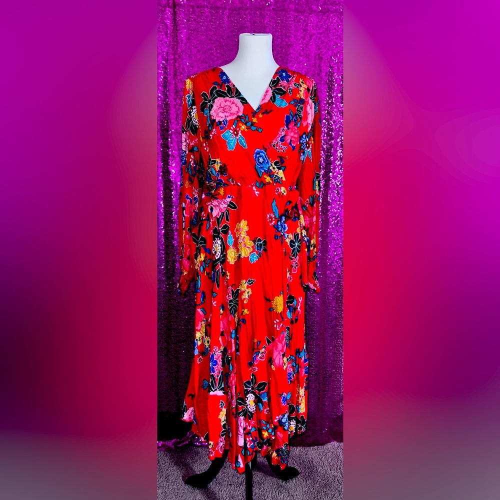 Anthropologie Faux Wrap Dress, Size 16W